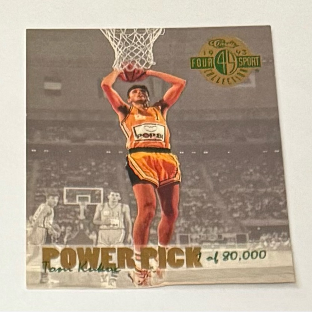 1993 Classic Basketball Trading Card - Power Pick 1-80,000 Tony Kukoc - Picture 1 of 7